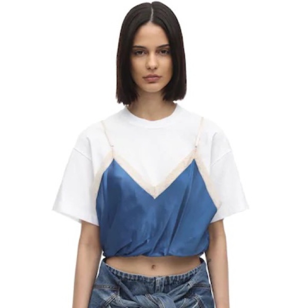 AW Alexander Wang silk crop top